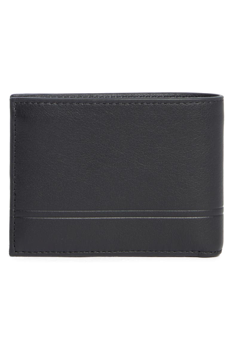 Double Bifold Wallet, Alternate, color, BLACK