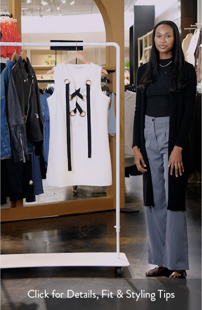 Grommet Tie Sleeveless Minidress, sales video thumbnail