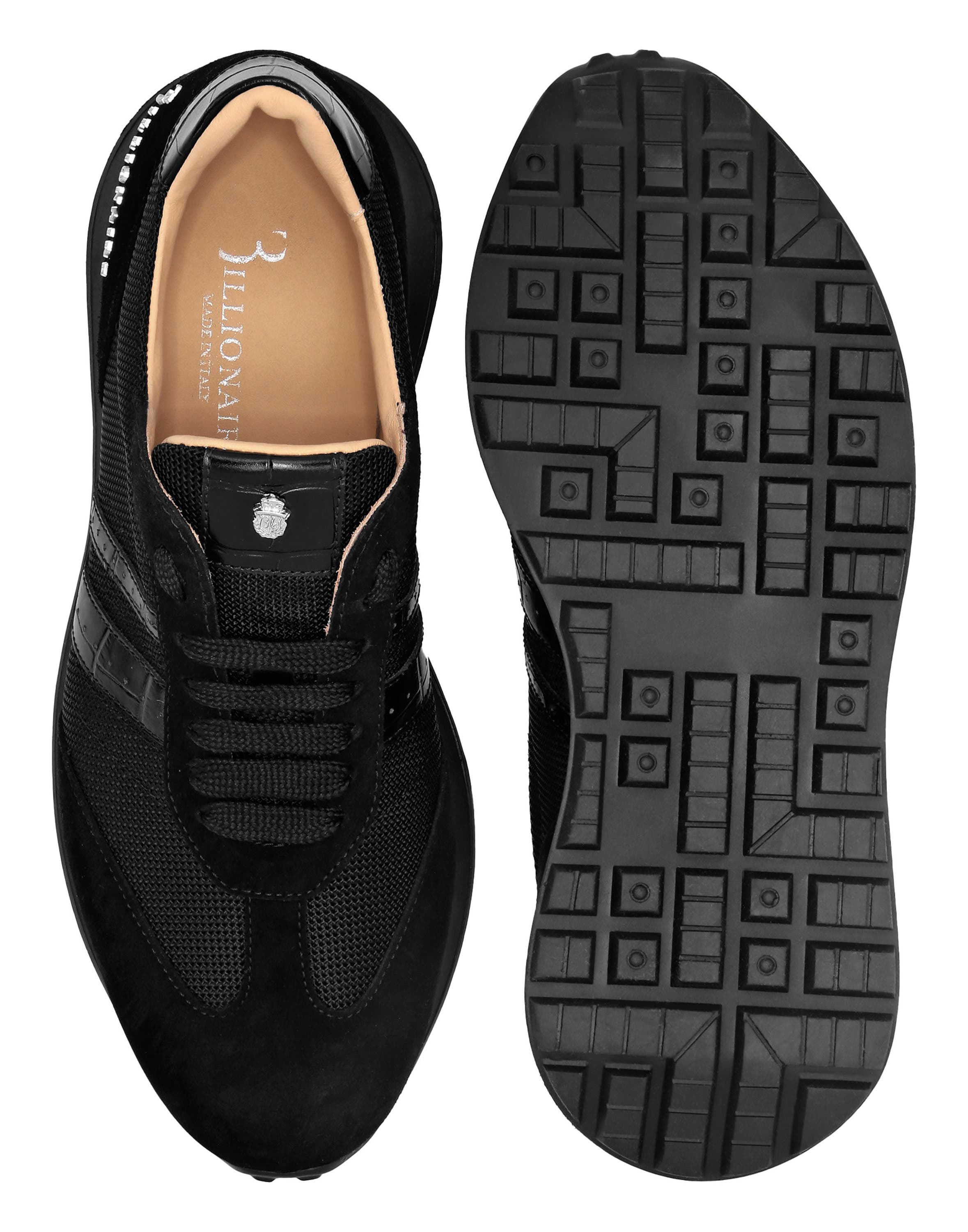 Runner Mix Logo Men, Alternate, color, black/black