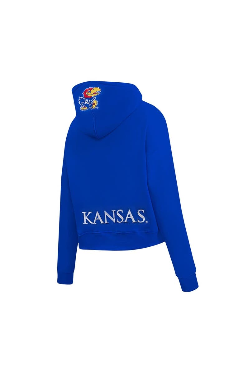 PRO STANDARD Women's Pro Standard Royal Kansas Jayhawks Game Day Sequin Full-Zip Hooded Jacket, Alternate, color, 