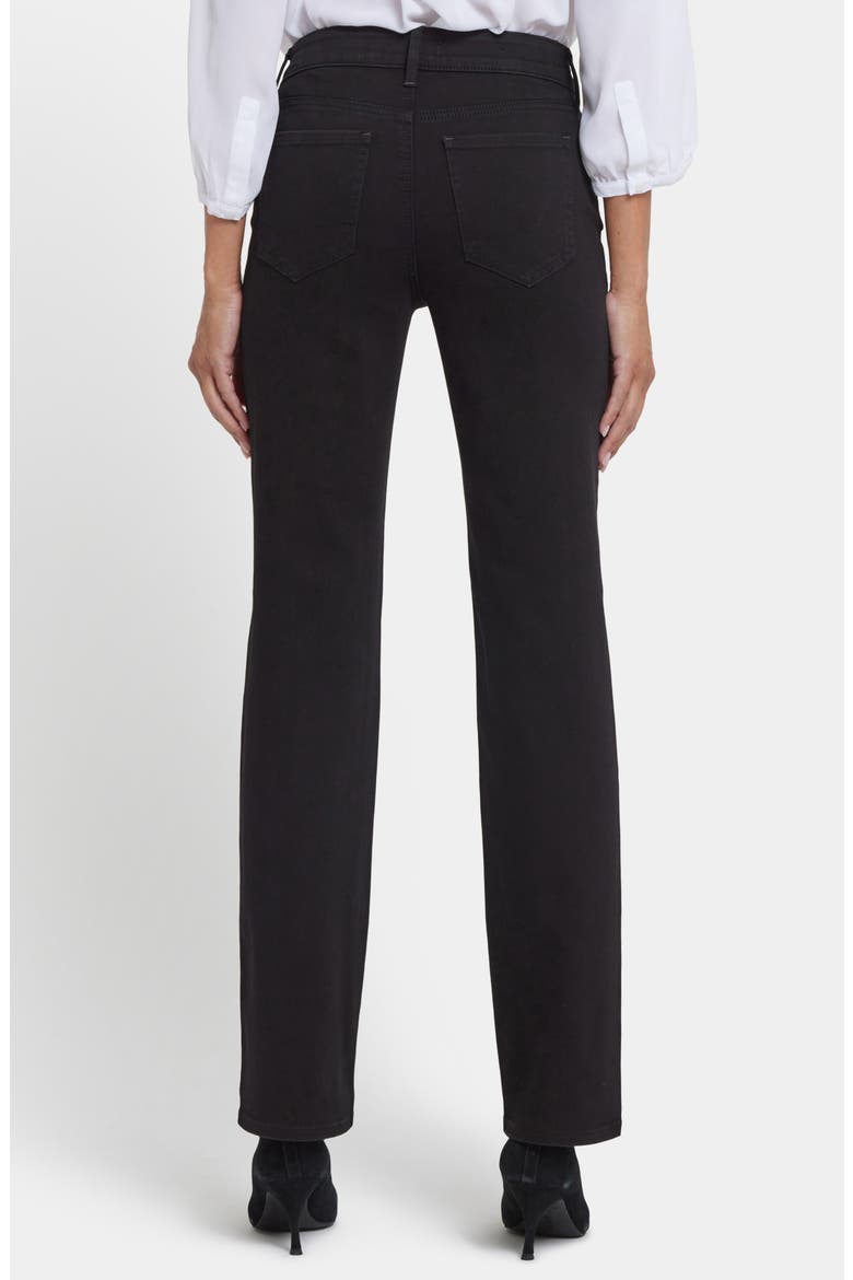 Marilyn Embellished Straight Leg Jeans, Alternate, color, BLACK RINSE