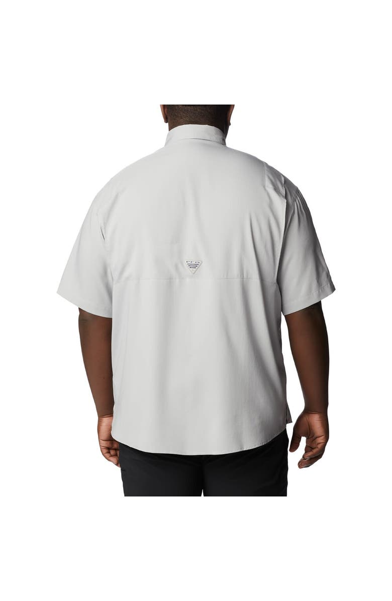 Columbia Men's Columbia  Gray LSU Tigers Big & Tall Tamiami Omni-Shade Button-Down Shirt, Alternate, color, Gray