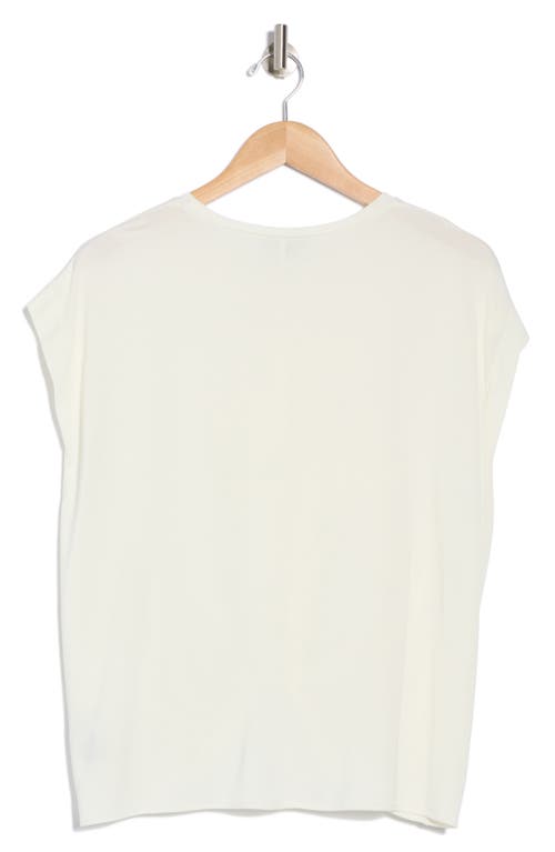 Rag & Bone Jenna Knotted Muscle Tee In Ivory