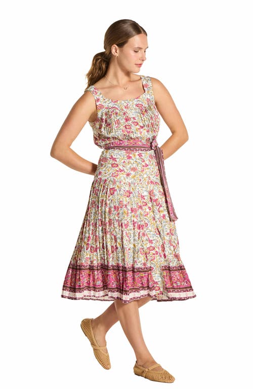 WISHLIST WISHLIST BUTTONED PLEATED MIDI DRESS 