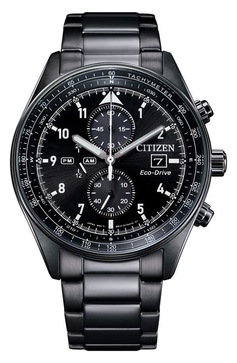 Eco-Drive Chronograph Bracelet Watch, 43mm