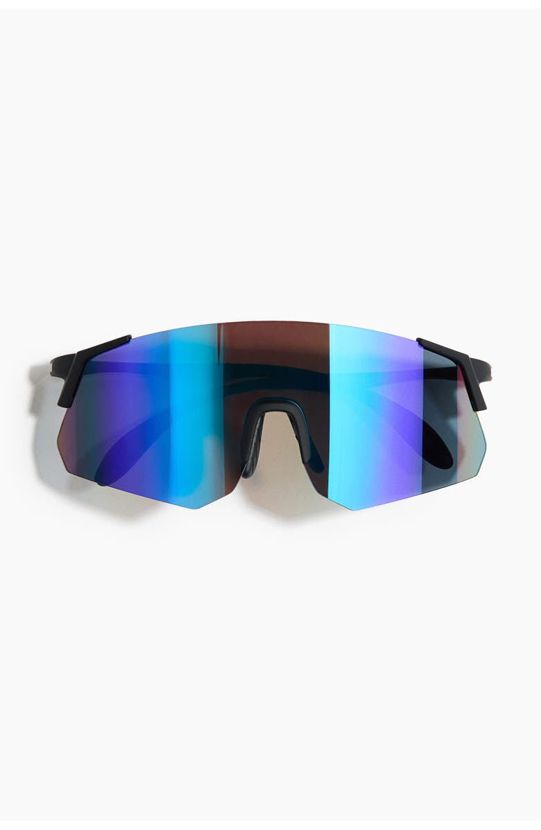 H&M Sports Sunglasses, Main, color, Bright Blue