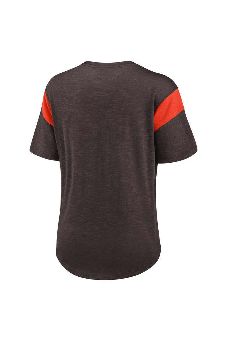 Women's Nike Brown Cleveland Browns Primary Logo Fashion Top, Alternate, color, Brown
