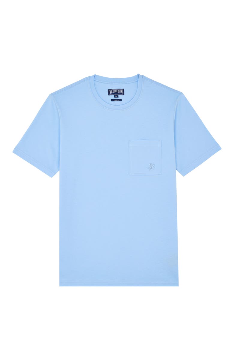 Vilebrequin Men's Solid Organic Cotton T-Shirt, Alternate, color, Fleur De Lin
