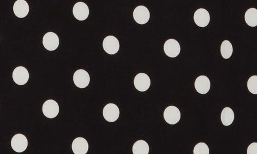 Tommy Hilfiger Polka Dot Ruched Short Sleeve Shift Dress