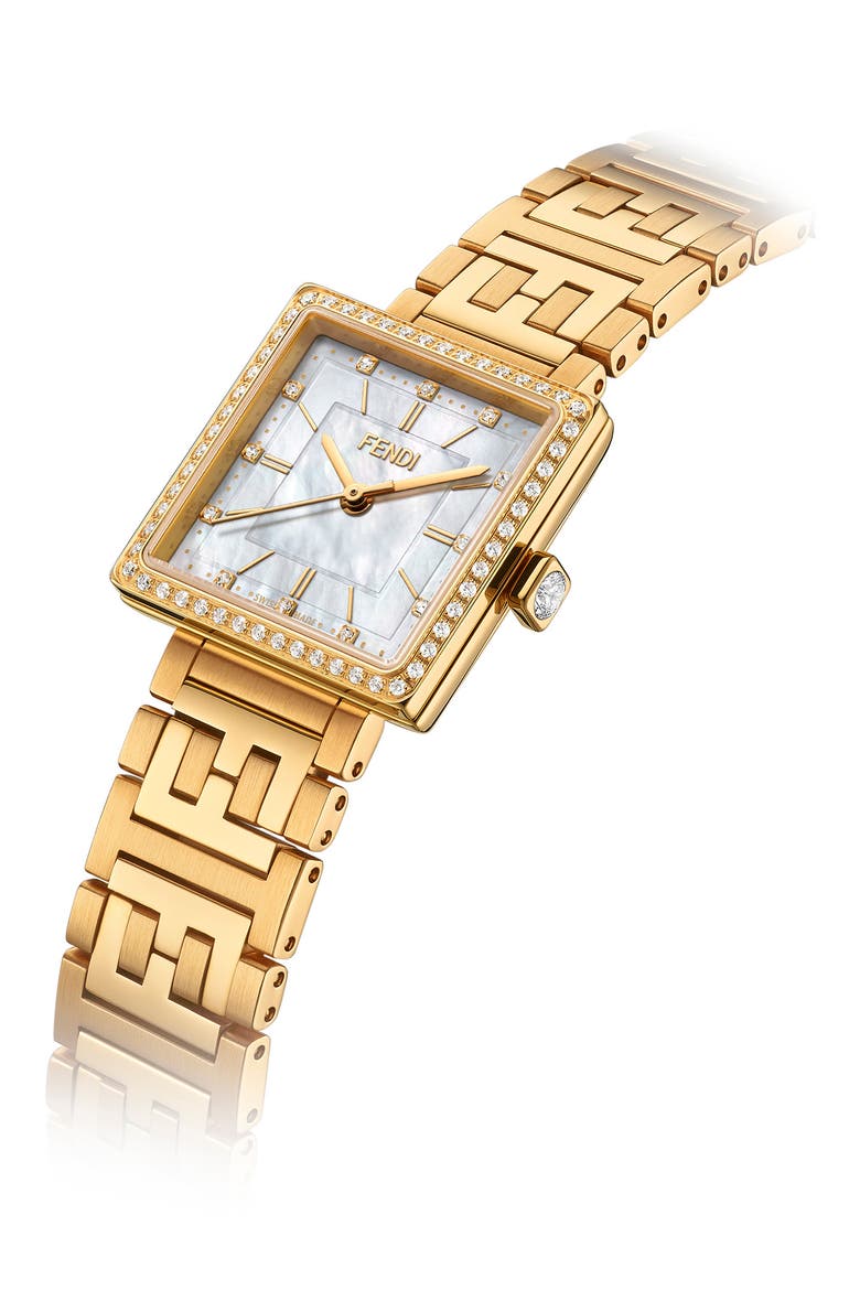 Forever Bracelet Watch, 23mm, Alternate, color, YELLOW GOLD