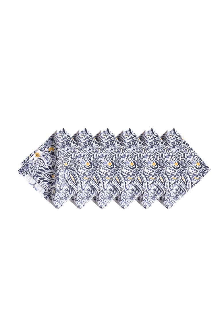 Serena Cotton Napkin Set of 6, Alternate, color, Blue