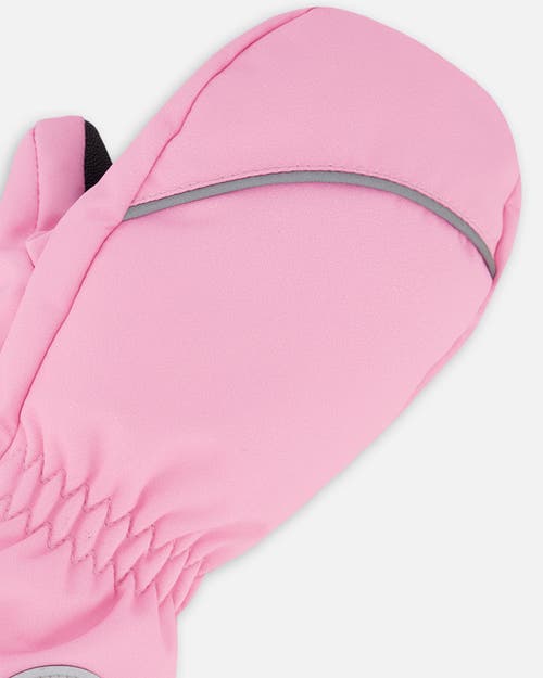 Deux Par Deux Girl Winter Mittens Play In Pink