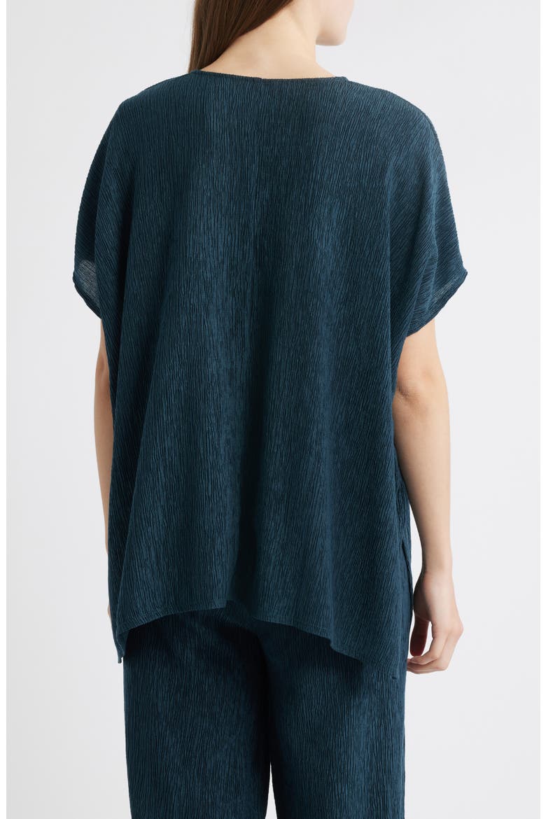 V-Neck Boxy Tunic Top, Alternate, color, BLUE SPRUCE