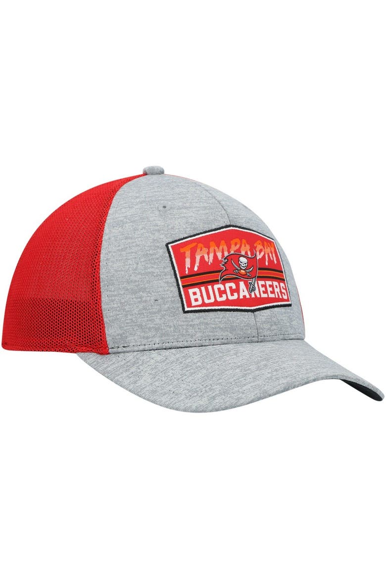 Men's '47 Heathered Gray/Red Tampa Bay Buccaneers Motivator Flex Hat, Alternate, color, Heather Gray