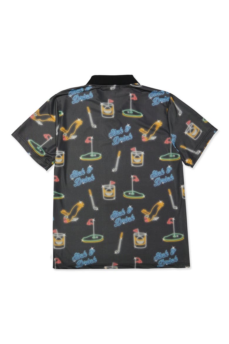 Sink N Drink Performance Polo, Alternate, color, BLACK