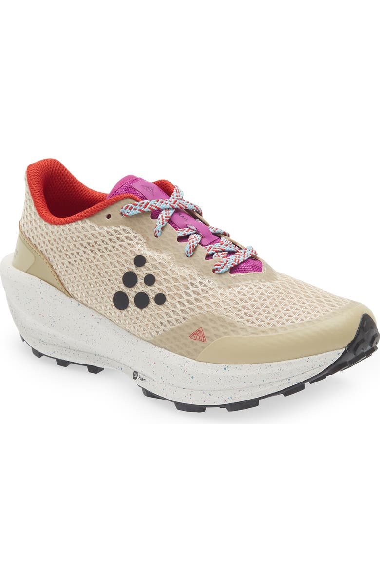 Craft CTM Ultra Trail Running Shoe, Main, color, Ecru-Drake