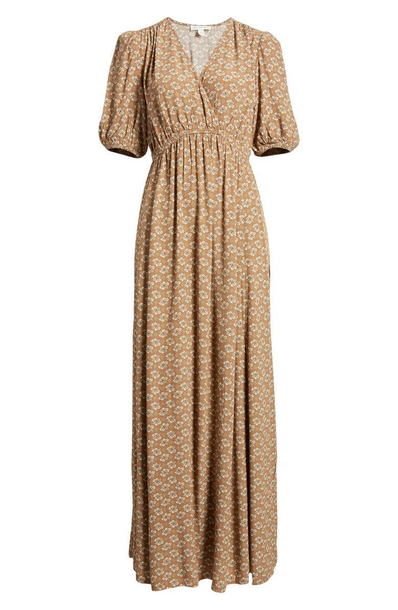 Treasure & Bond Floral Surplice V-Neck Maxi Dress, Alternate, color,