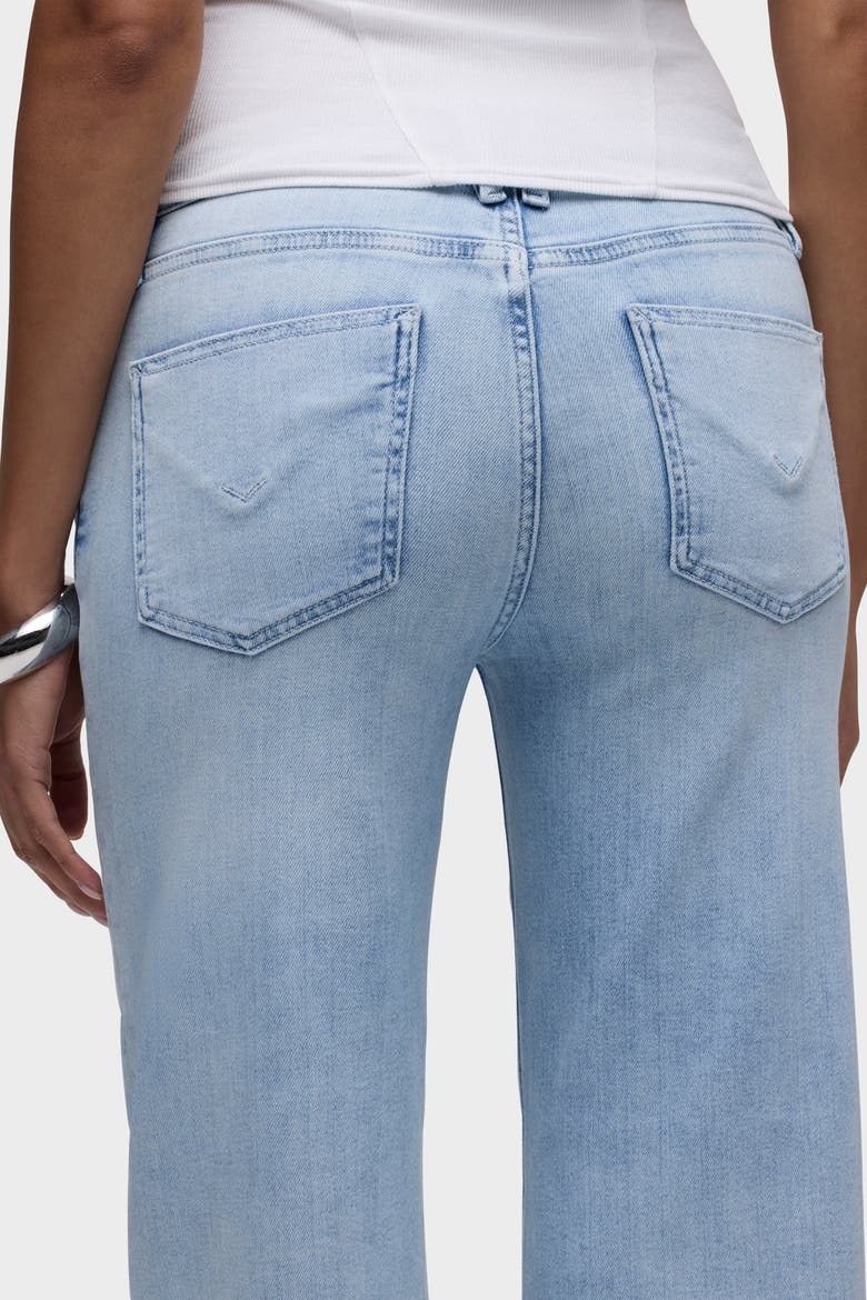 Rosie Covered Button Fly Wide Leg, Alternate, color, SEAVIEW