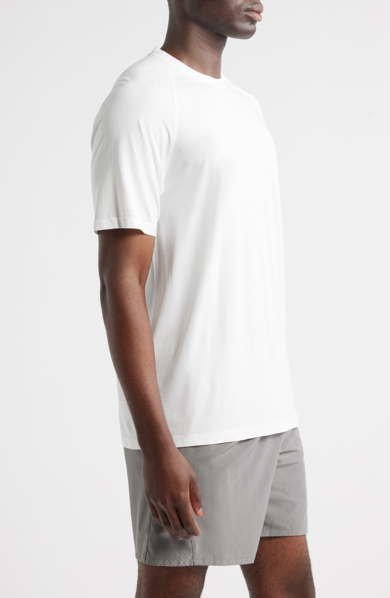 Zella Stretch Raglan T-Shirt, Alternate, color, White