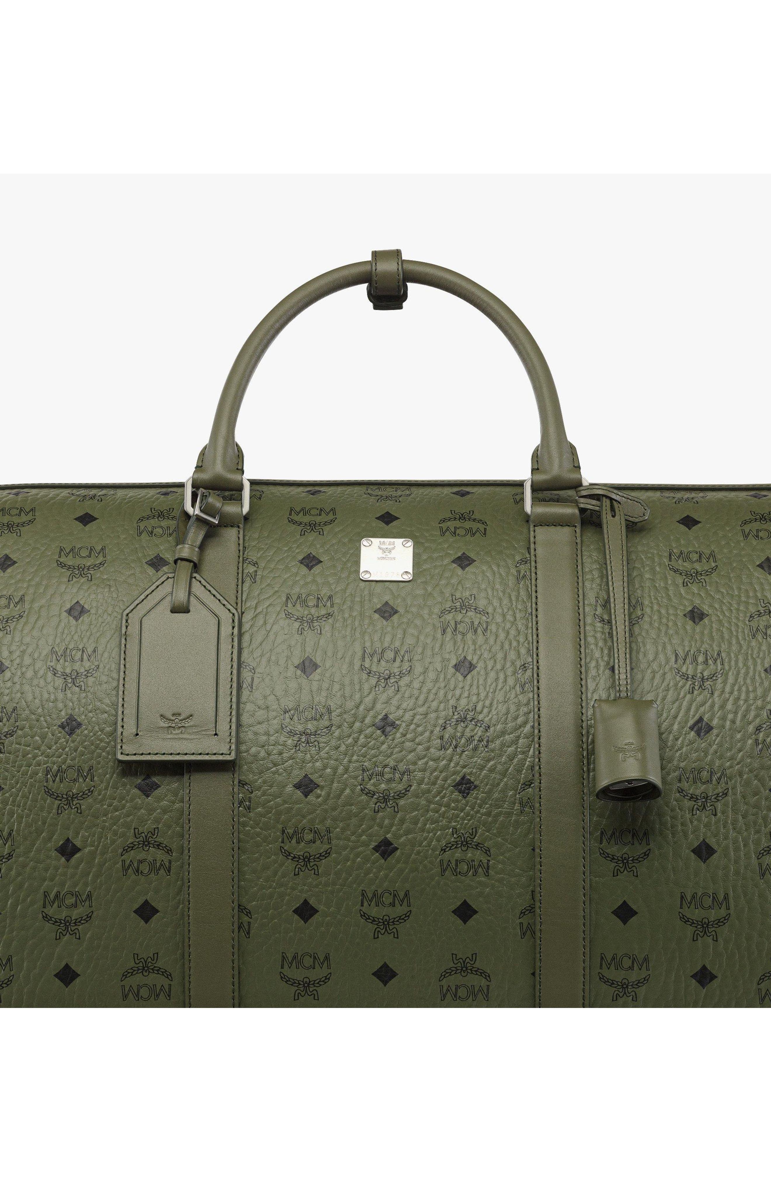 X-Large Ottomar Weekender Bag in Visetos, Alternate, color, Khaki Moss