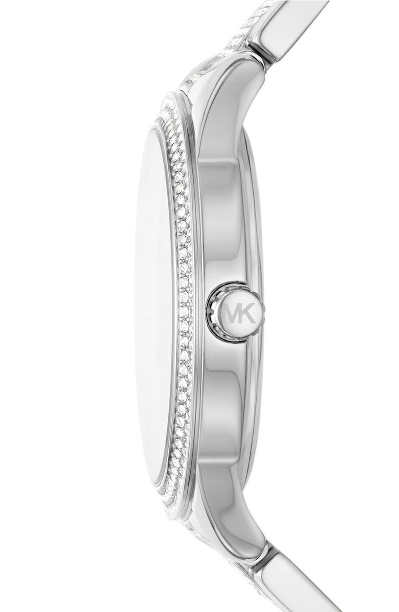 Michael Kors Tibby Pavé Bracelet Watch, 40mm, Alternate, color, Silver