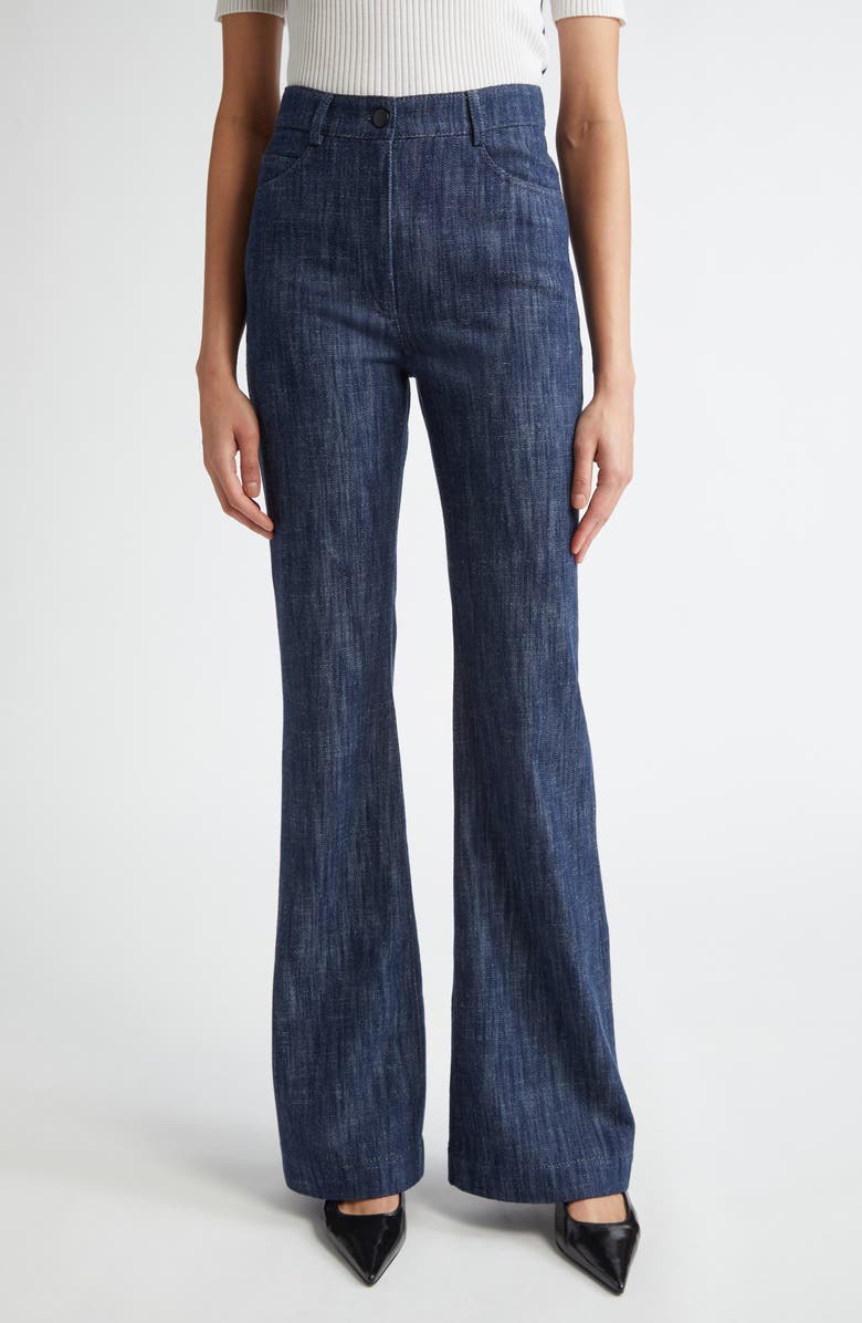 Akris punto Courtney Bootcut Jeans, Main, color, Navy Denim