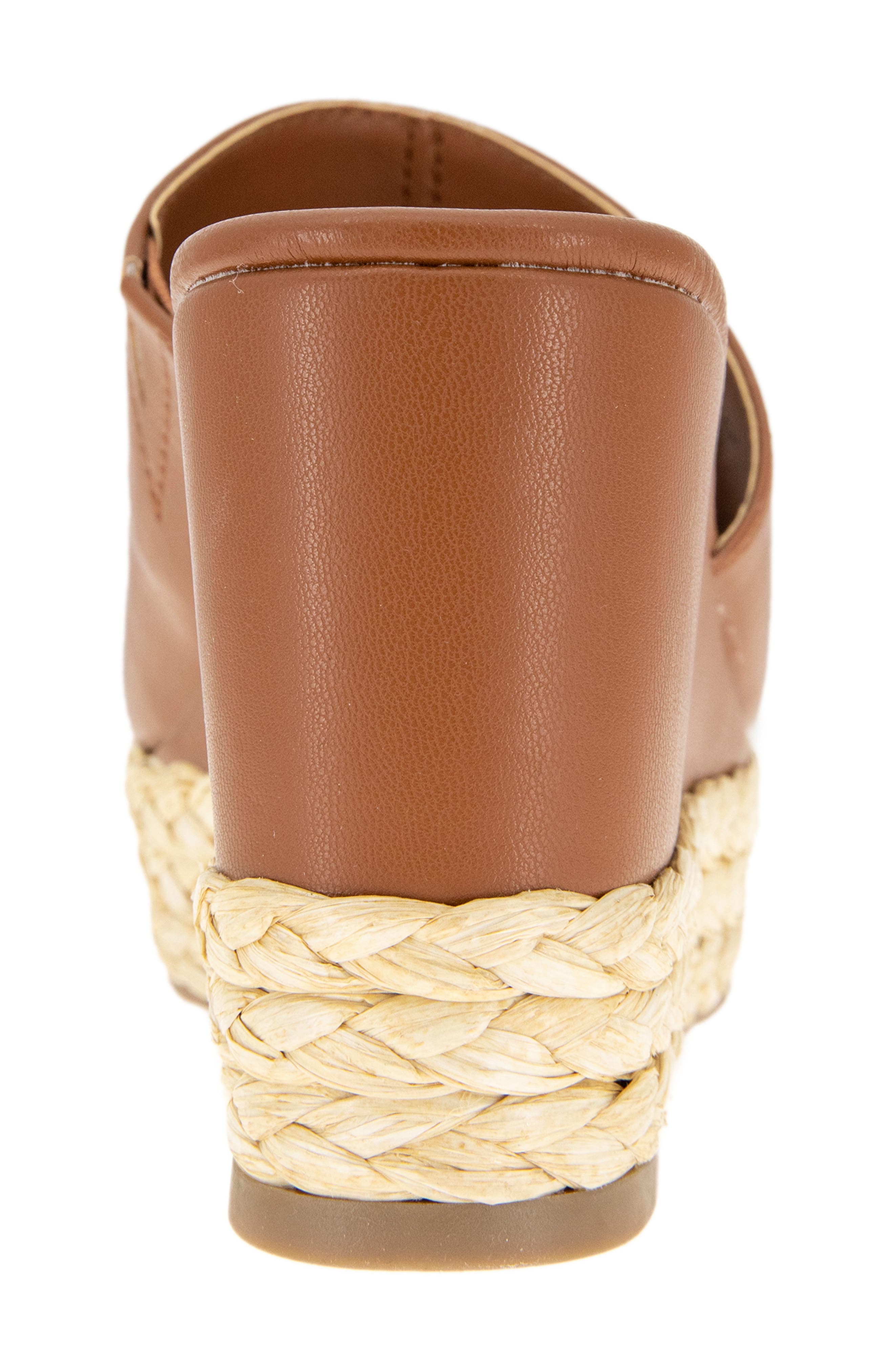 Reaction Kenneth Cole Maria Platform Wedge Mule, Alternate, color, Chai Pu