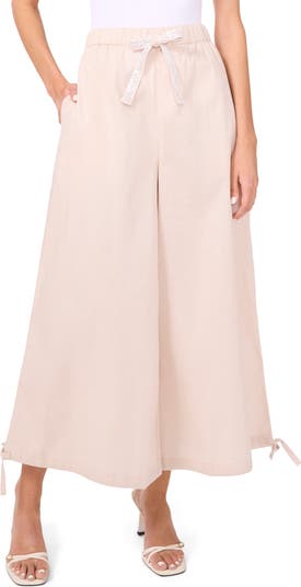 【2plan】Pale Wide Slacks Pale Lime Woven Tailored Wide Leg Pants | Co-ords