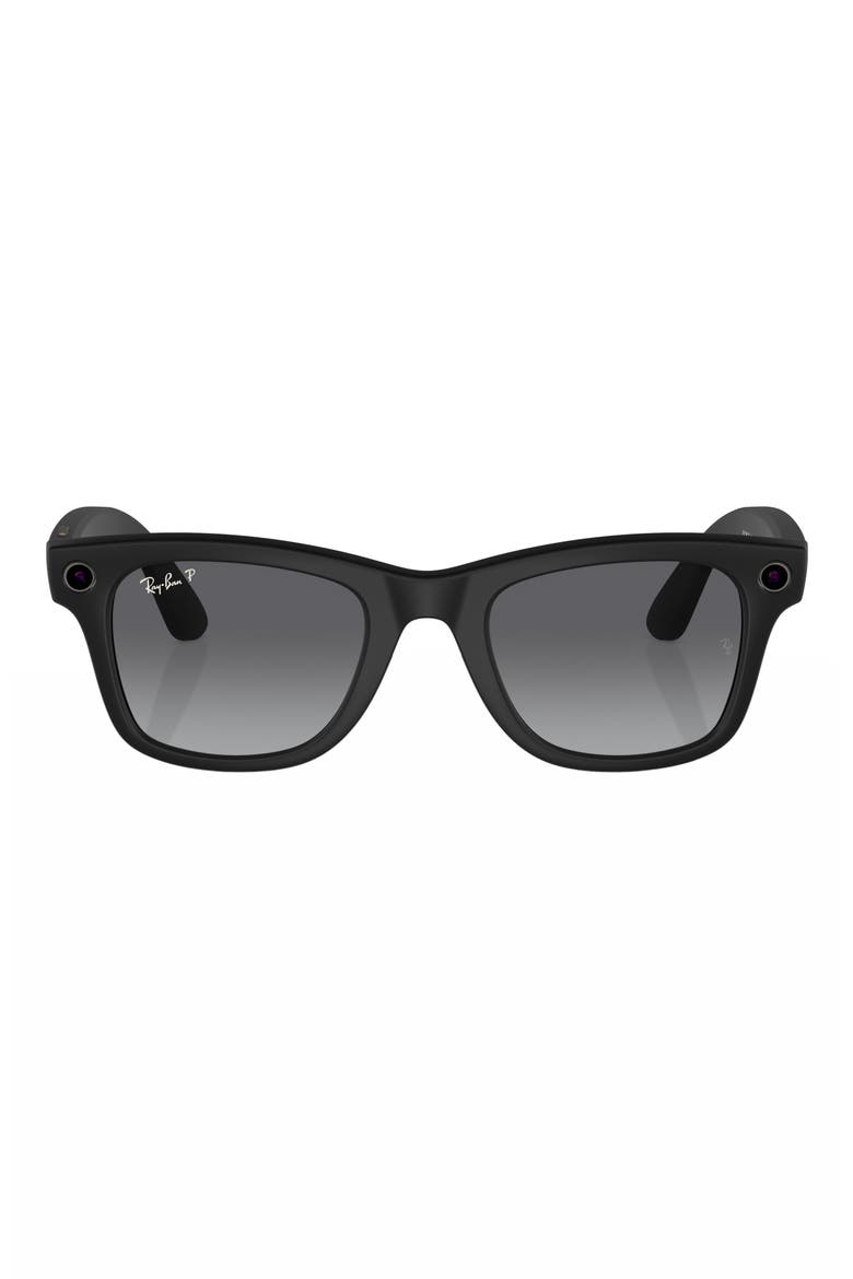 Meta Wayfarer Large AI Glasses, Main, color, MATTE BLACK