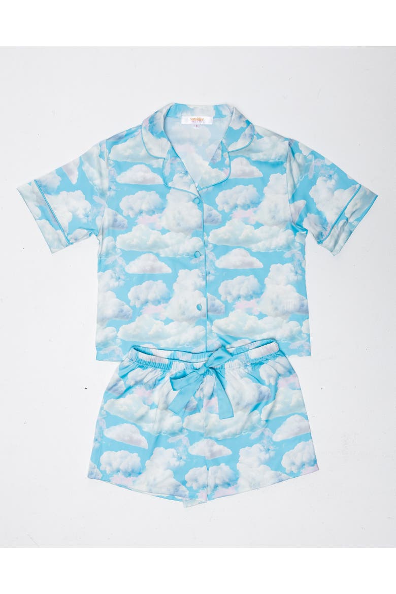 Kids Silky Daydreamer Short Sleeve Short Set, Main, color, Daydreamer