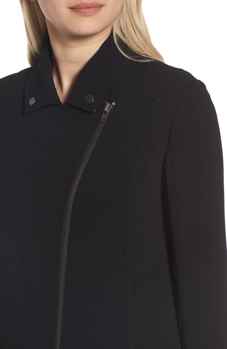 Leith Longline Moto Jacket, Alternate, color, 