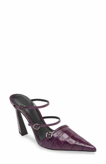 Rebecca Minkoff Buckle Pointed Toe Mule