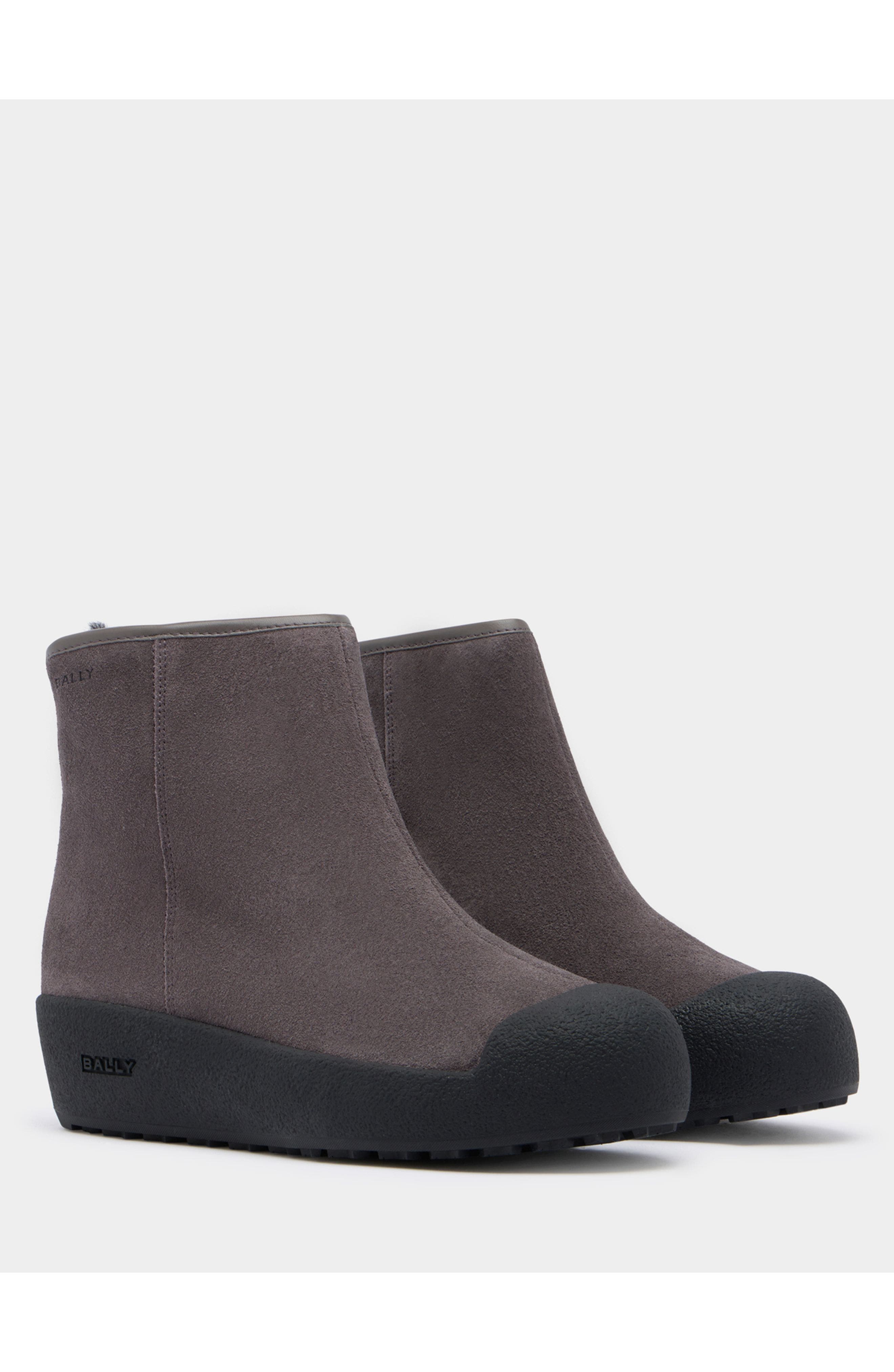 Bally Curling Bootie in Andorra Suede, Alternate, color, 