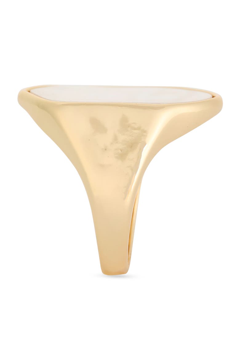 Signet Ring, Alternate, color, WHITE- GOLD
