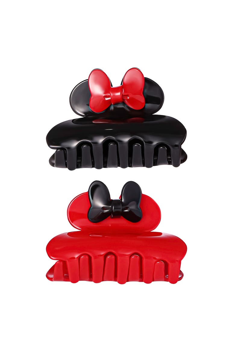 Minnie Mouse Claw Clip Medium 2-Piece Set Official License, Main, color, Red