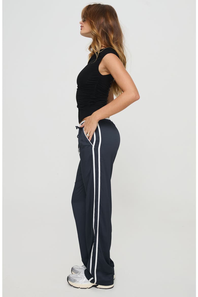 Maranie Stripe Track Pants, Alternate, color, NAVY