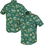 Reyn Spooner Men's Reyn Spooner Green Green Bay Packers Throwback Kekai Performance Button-Down Shirt