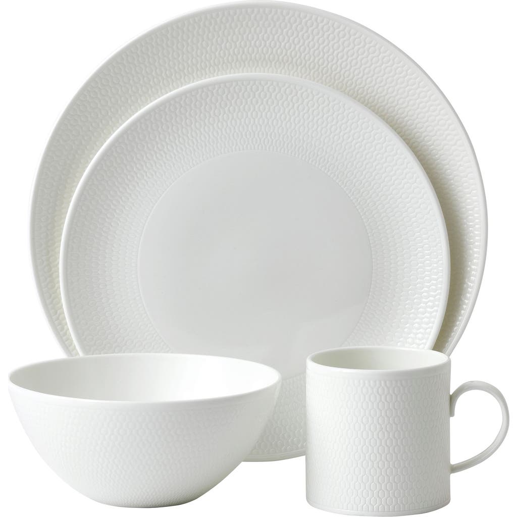 Wedgwood Gio Bone China 4-Piece Place Setting in White  product