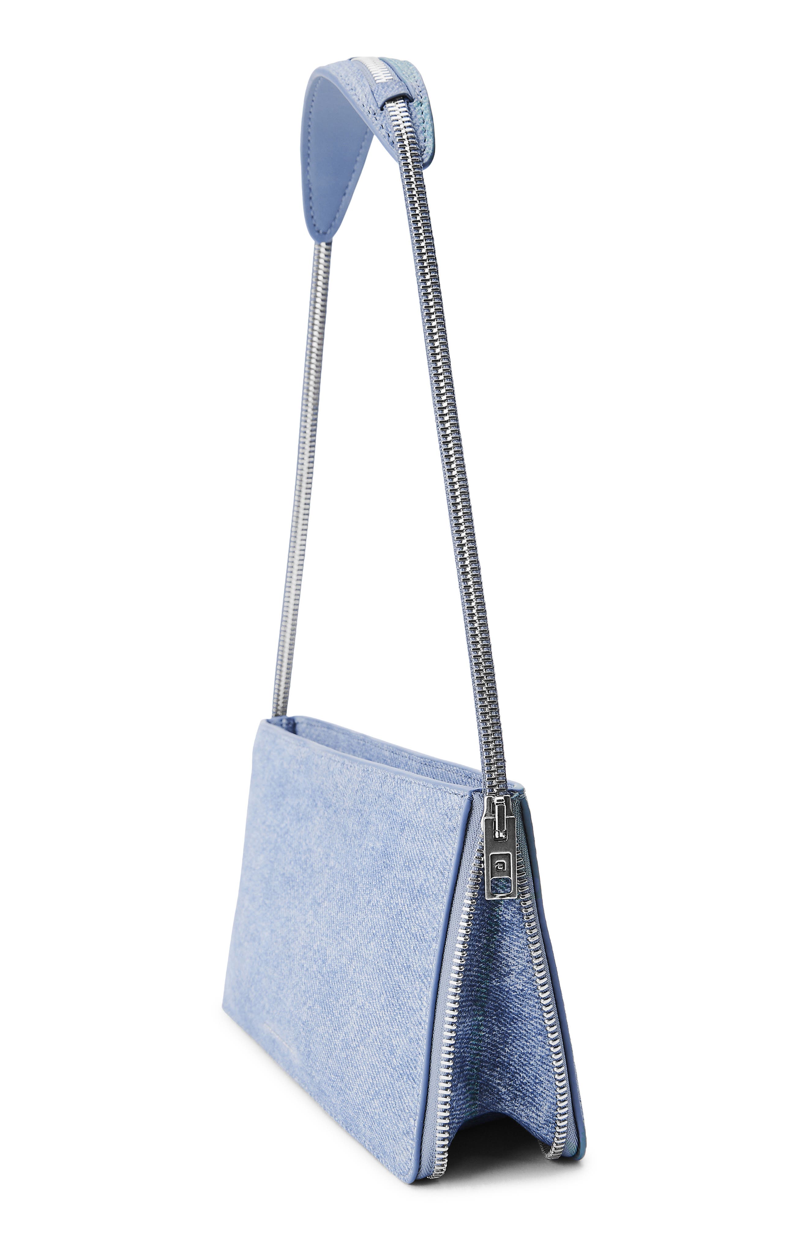 Siren Pochette Leather Shoulder Bag, Alternate, color, VINTAGE MEDIUM INDIGO