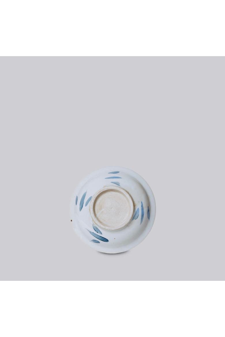 Small Porcelain Floral Dish, Alternate, color, Blue and White