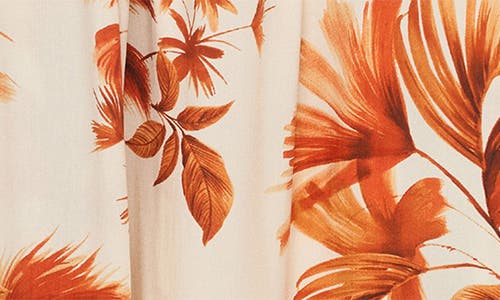 Mango Palm Halter Sundress In Brown