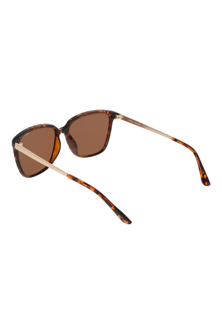 57mm Square Sunglasses, Alternate, color, TORTOISE