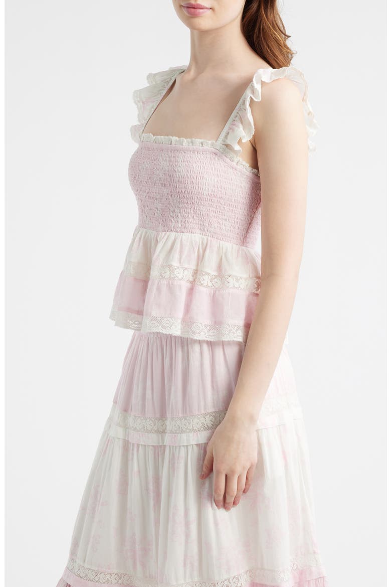 Eugene Ruffle & Lace Top, Alternate, color, NANTUCKET HEIRLOOM PRINT MIX