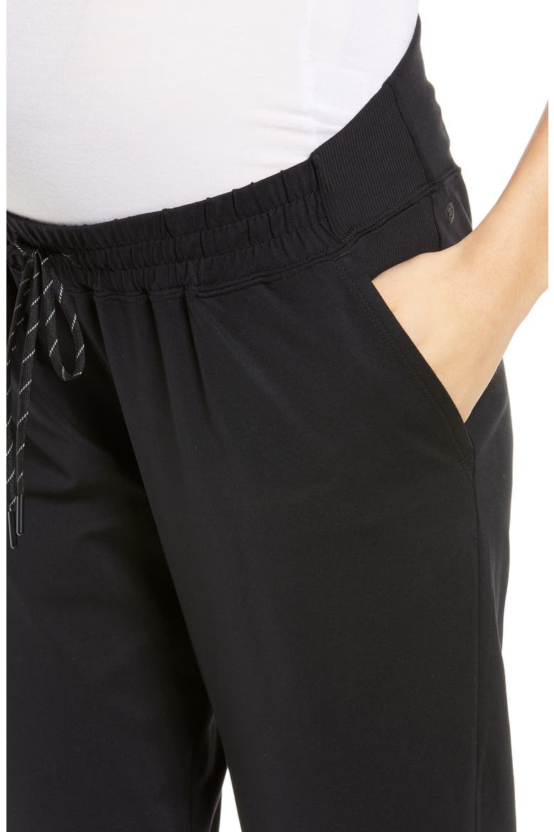 Live In Maternity Pocket Joggers, Alternate, color, BLACK