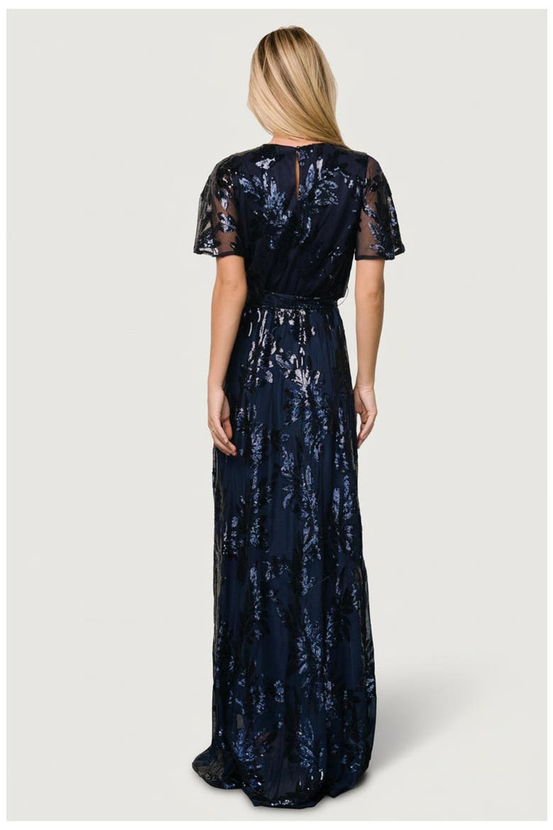 Muse Sequin Maxi Dress, Alternate, color, Navy
