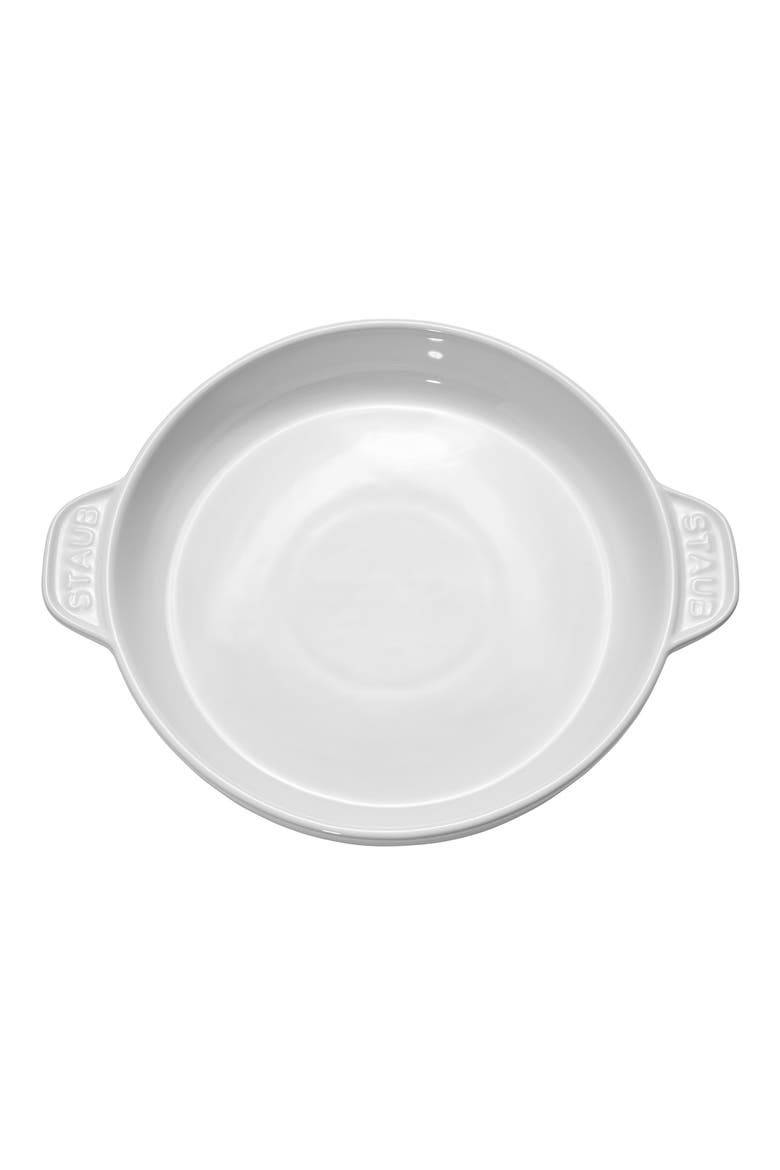 Ceramic Dish with Lid, Alternate, color, WHITE