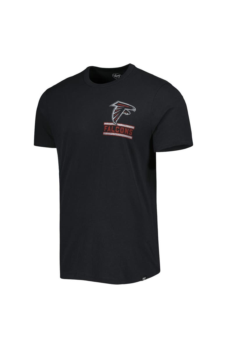 '47 Men's '47 Black Atlanta Falcons Open Field Franklin T-Shirt, Alternate, color,