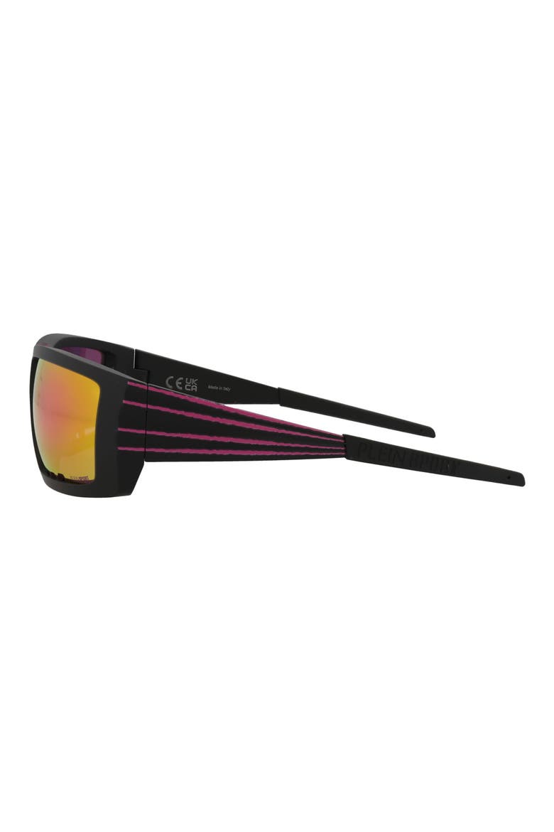 64mm Sport Sunglasses, Alternate, color, BLACK BLACK PINK