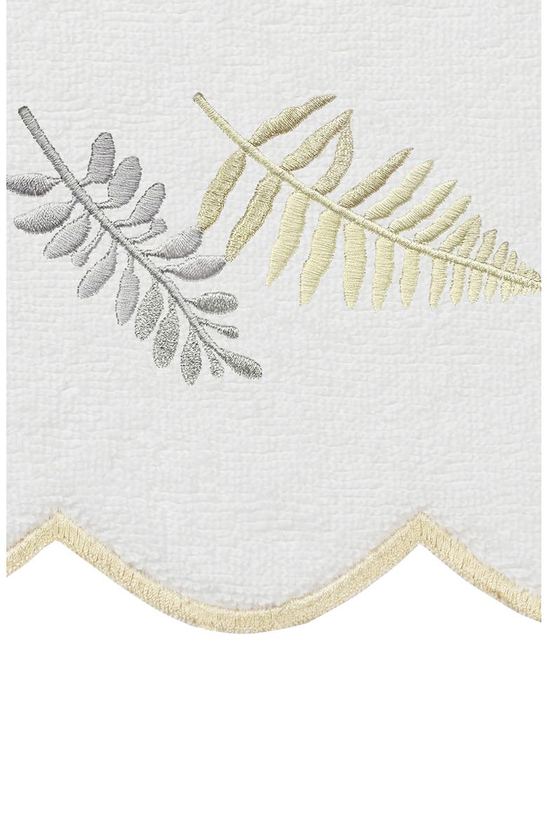 Fern Toss Scallop 3-Piece Towel Set, Alternate, color, WHITE/ BEIGE