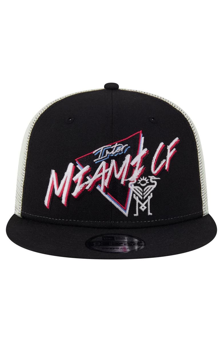New Era Men's New Era Black Inter Miami CF Neon 9FIFTY Snapback Hat, Alternate, color, Black